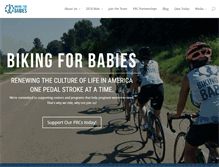 Tablet Screenshot of bikingforbabies.com